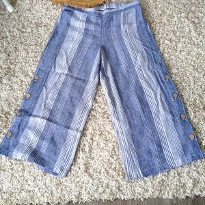 J. Jill wide leg line Capri pants